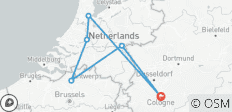  Netherlands and Belgium. Cologne - Amsterdam - Cologne - 6 destinations 