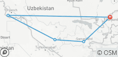  Uzbekistan private cultural tour - 10 days - 5 destinations 
