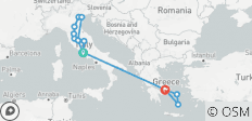  Italien und Griechenland (15 Tage) - 13 Destinationen 