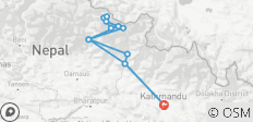  Trek du camp de base du Manaslu à Samagaun - 13 jours - 13 destinations 