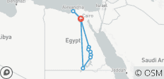  Footsteps Of The Pharaohs - Included Internal Flights - 13 destinations 