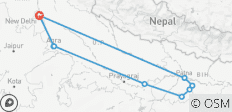  North India with Buddhist Tour - 10 destinations 