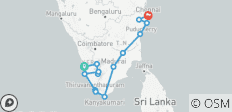  Rundreise durch Südindien - 14 Destinationen 