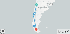  Santiago to Patagonia - 14 days - 10 destinations 