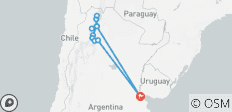  Höhepunkte Nordargentiniens (12 Tage) - 12 Destinationen 