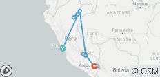  Peru &amp; Iquitos AmazonasKreuzfahrt (11 Tage) - 12 Destinationen 