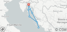  Highlights of Kvarner to North Dalmatia Cruise (Standard Boat Category) - 9 Destinationen 