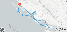  Croisière vers les points forts de la Dalmatie dans la région de Zadar et Split (catégorie de bateau standard) - 12 destinations 