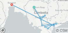  Fascinating Vietnam, Cambodia &amp; the Mekong River with Bangkok (Southbound) 2024 - 14 destinations 