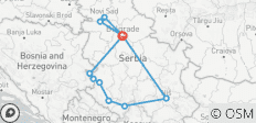  Abenteuerreise unentdecktes Serbien (9 Tage) - 12 Destinationen 