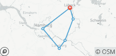  Alte Salzstraße - Lübeck – Hamburg – Lüneburg – Lübeck (7 Tage) - 6 Destinationen 