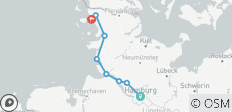  Noordzeekustfietsroute Hamburg - Sylt (8 dagen) - 8 bestemmingen 