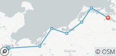 Baltic Sea Cycle Route Lübeck - Stralsund (8 days) - 7 destinations 