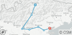  Bozen–Verona–Venedig - Die klassische Norditalien-Tour (8 Tage) - 7 Destinationen 