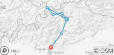  Etschradweg - Vom Reschenpass zum Gardasee (7 Tage) - 7 Destinationen 