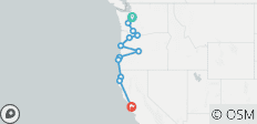  Pazifischer Nordwesten und Kalifornien mit Washington, Oregon und Kalifornien (inkl. Eureka) - 13 Destinationen 