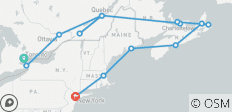  Eastern Explorer, Maritimes Cruise &amp; New York - Ottawa &gt; Québec City - 14 destinations 