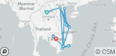  Die drei Perlen des Mekong - Vietnam, Laos &amp; Kambodscha mit Badeurlaub an Vietnams Traumstränden - mit optionalem Badeurlaub in Phan Thiet / Mui Ne - 20 Destinationen 