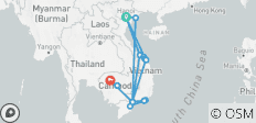  Expérience de deux cultures - Vietnam et Cambodge avec séjour balnéaire à Phan Thiet / Mui Ne ou à Phu Quoc 21 jours (vol inclus) - 19 destinations 