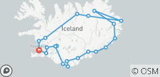  Island Ringstraße Selbstfahrer - 21 Destinationen 