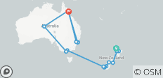  Journeys : Les points forts de l\'Australie et de la Nouvelle-Zélande National Geographic Journeys - 20 destinations 