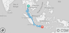 Von Bangkok nach Kuta – Nachtmärkte &amp; Nationalparks - 17 Destinationen 