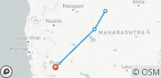  Excursion privée de 3 jours aux grottes d\'Ajanta Ellora au départ de Pune avec vols - 5 destinations 