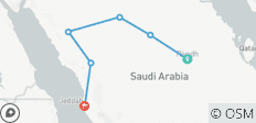  Höhepunkte Saudi-Arabiens - 6 Destinationen 