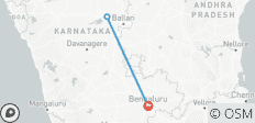  Voyage privé de 4 jours à Hampi, site de l\'UNESCO, au départ de Bangalore - 3 destinations 