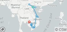  Grote rondreis Vietnam en Cambodja (2023) - 21 bestemmingen 