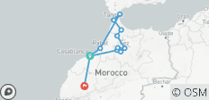  CASABLANCA naar MARRAKECH (9 dagen) Noord-Marokko Ontdekkingsreis - 12 bestemmingen 