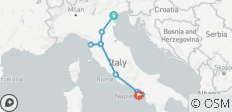  Venice to Rome by Rail + Sorrento and the Amalfi Coast - 17 destinations 