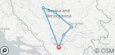  Alle seizoenen 3-daagse Bosnië rondreis van Mostar naar Sarajevo, Travnik en Jajce. Bosnië-Herzegovina mini-tour om de belangrijkste plaatsen te bezoeken. - 6 bestemmingen 