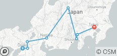  9D Japón Espléndido con Nagoya (habitaciones privadas de hotel de 3 estrellas) - 8 destinos 