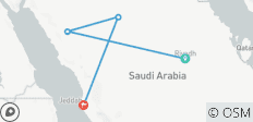  Circuito familiar personalizado por Arabia Saudita - salida diaria y guía privado - 4 destinos 