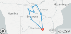  Botswana Rundreise Camping 2 - 16 Tage - 9 Destinationen 