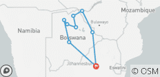  16 jours Pionnier du Botswana (camping) - 9 destinations 