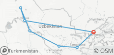  Circuit personnalisé de 11 jours dans le désert de l\'Ouzbékistan, départ quotidien, guide et voiture privés - 7 destinations 