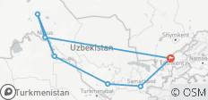  Customized 12 Days Uzbekistan Desert Vacation, Daily Depart &amp; Private Guide and Car - 7 destinations 