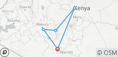 ABERDARE- SAMBURU -LAKE NAKURU LUXURY ROAD SAFARI - 4 JOURS/3 NUITS - 5 destinations 