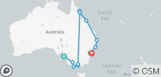  South Australia &amp; the East Coast - 13 destinations 