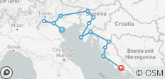  Adria Entdeckungsreise: Norditalien, Slowenien und Kroatien 2023 - 14 Destinationen 