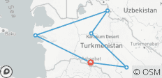  Best Turkmenistan Tour - 6 destinations 