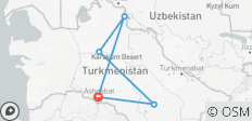  Turkmenistan Rundreise - 5 Destinationen 