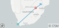  Höhepunkte Südafrikas - 6 Destinationen 