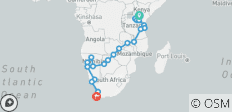  Nairobi to Cape Town 43 Days Overlanding - 23 destinations 