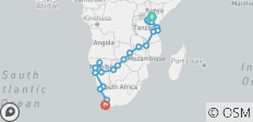  Nairobi to Cape Town 43 Days Overlanding Camping - 23 destinations 