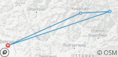  Badrinath Kedarnath Yatra en helicóptero desdehradun - 02 noches /03 días - 4 destinos 