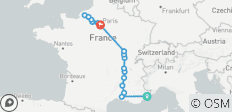  Grand France – met 2 nachten in Nice – voor wijnliefhebbers – noordwaarts - 17 bestemmingen 