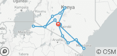  14 Days Discover Kenya Wildlife Parks Classic Safari - 17 destinations 